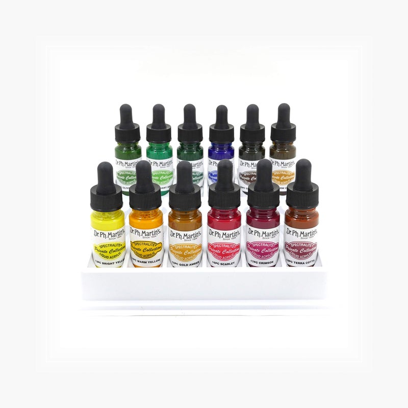 Dr. Ph. Martin's Spectralite Private Collection Liquid Acrylics Bottles, 0.5 oz, Set of 12 (Set 2) - Image 3
